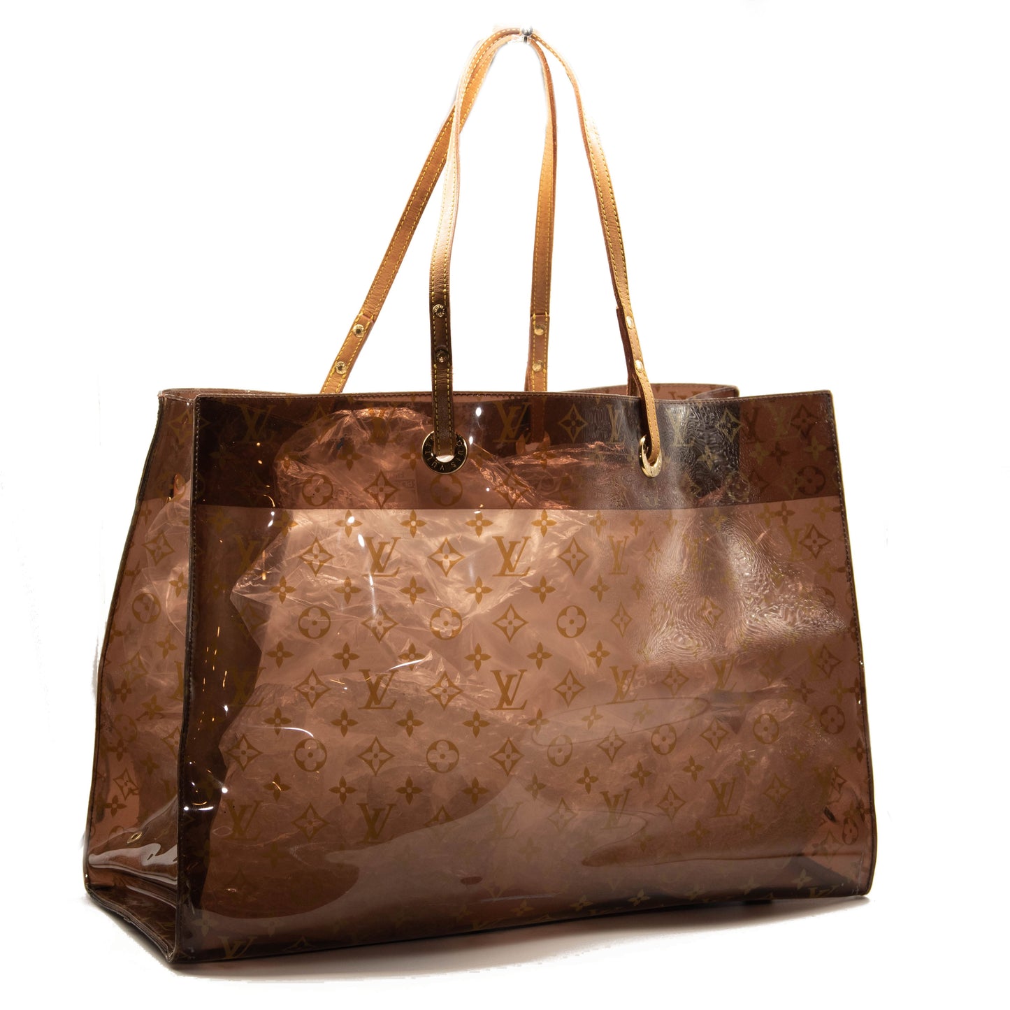 Louis Vuitton Vinyl Monogram Ambre Sac Cabas GM Beach Tote