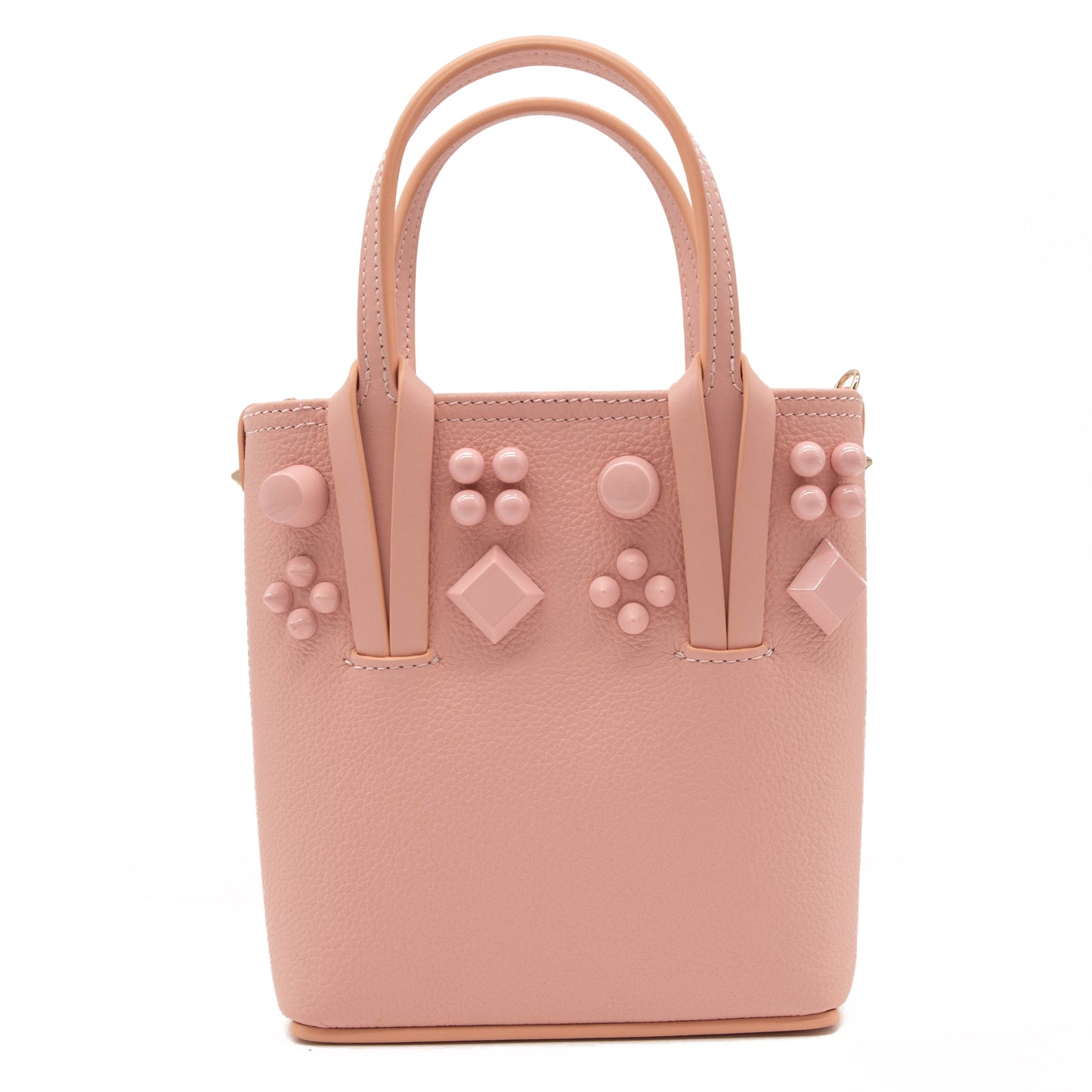 NEW Christian Louboutin Mini Cabata North/South Leather Tote