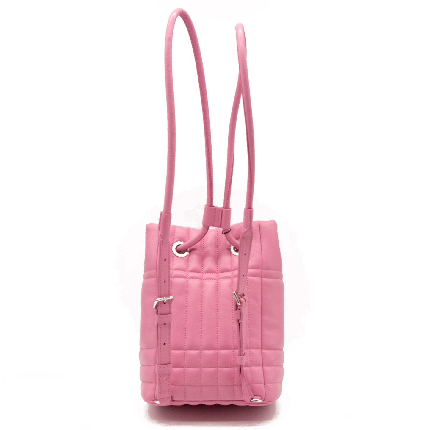 NEW Burberry Mini Lola Quilted Leather Backpack Pink TB