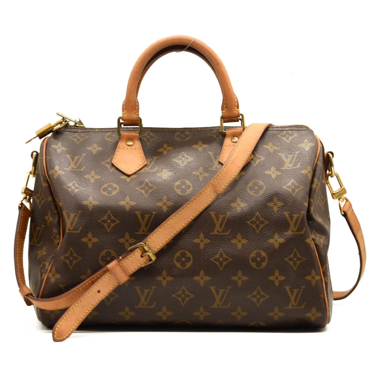 LOUIS VUITTON Monogram Speedy Bandouliere 30