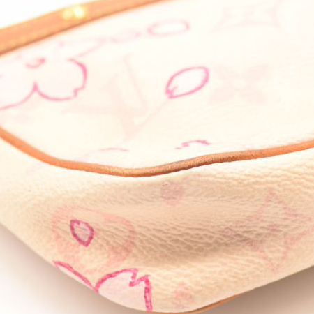 Used Louis Vuitton Monogram Cherry Blossom Pochette Accessories Pink