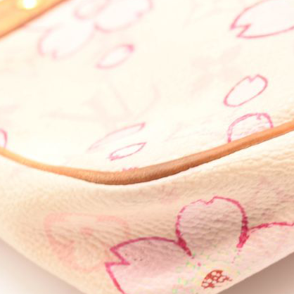 Used Louis Vuitton Monogram Cherry Blossom Pochette Accessories Pink