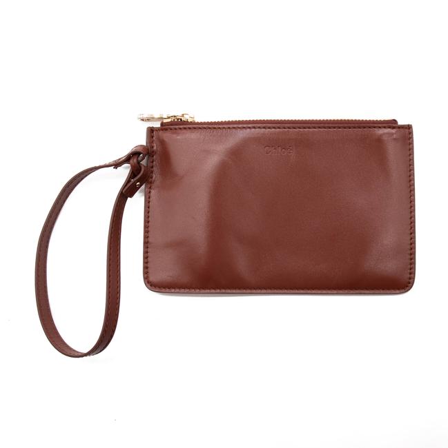 NEW Chloe Bucket Tulip Small Sepia Brown Leather Cross Body Bag