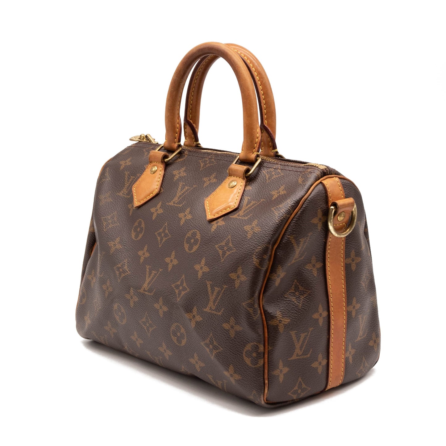 Louis Vuitton Speedy Bandouliere 25 Brown Monogram Canvas Satchel