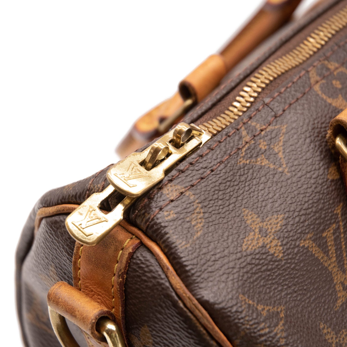 Louis Vuitton Speedy Bandouliere 25 Brown Monogram Canvas Satchel