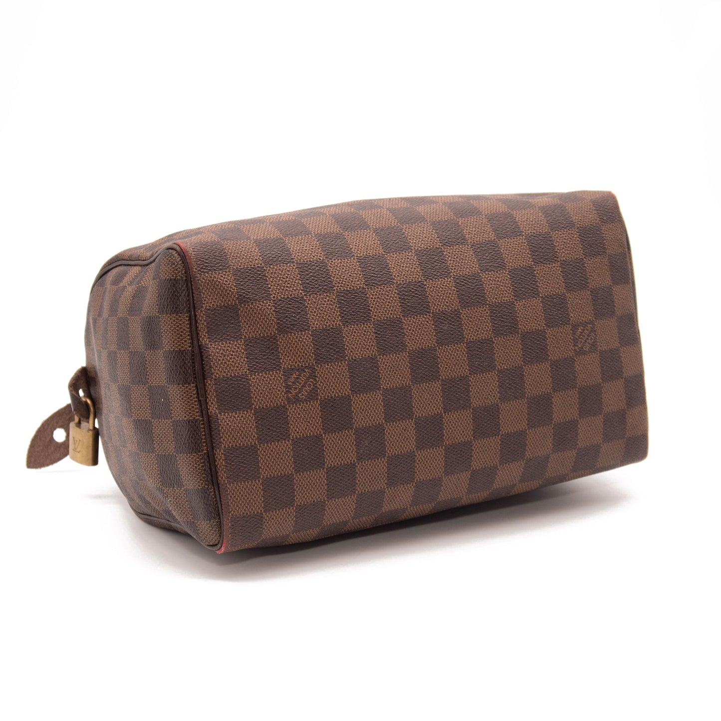 Louis Vuitton Speedy Damier Ebene 25 Brown Canvas Satchel