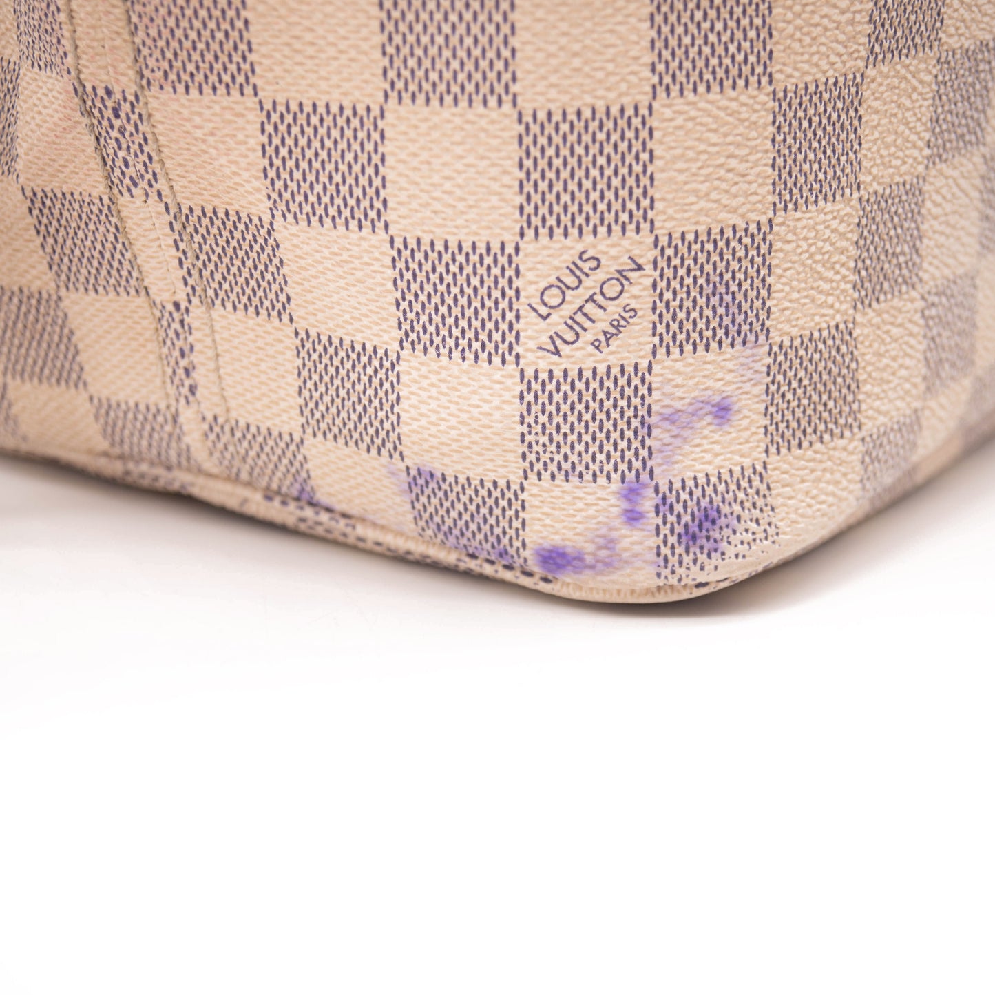 Louis Vuitton Neverfull Neo Mm White Damier Azur Canvas Tote