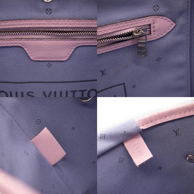 Louis Vuitton Neverfull Monogram Mm Pastel Pink Escale Tote