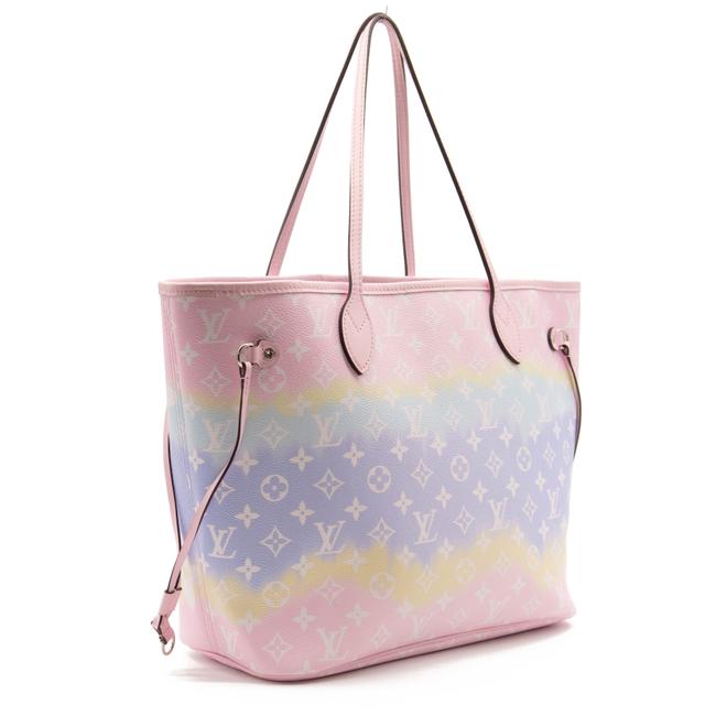 Louis Vuitton Neverfull Monogram Mm Pastel Pink Escale Tote