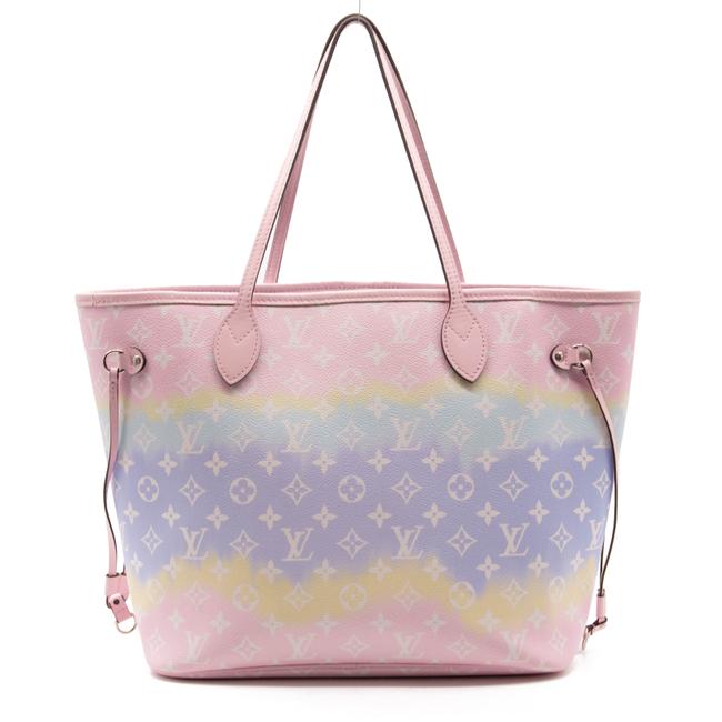 Louis Vuitton Neverfull Monogram Mm Pastel Pink Escale Tote