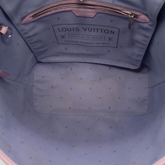 Louis Vuitton Neverfull Monogram Mm Pastel Pink Escale Tote