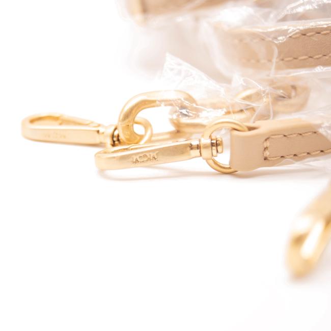 NEW MCM Shoulder Mini Color Splash Logo Beige Polyurethane Cross Body ...