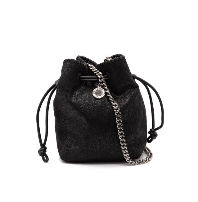 NEW Stella McCartney Bucket Falabella Micro Black Faux Leather Shoulder Bag