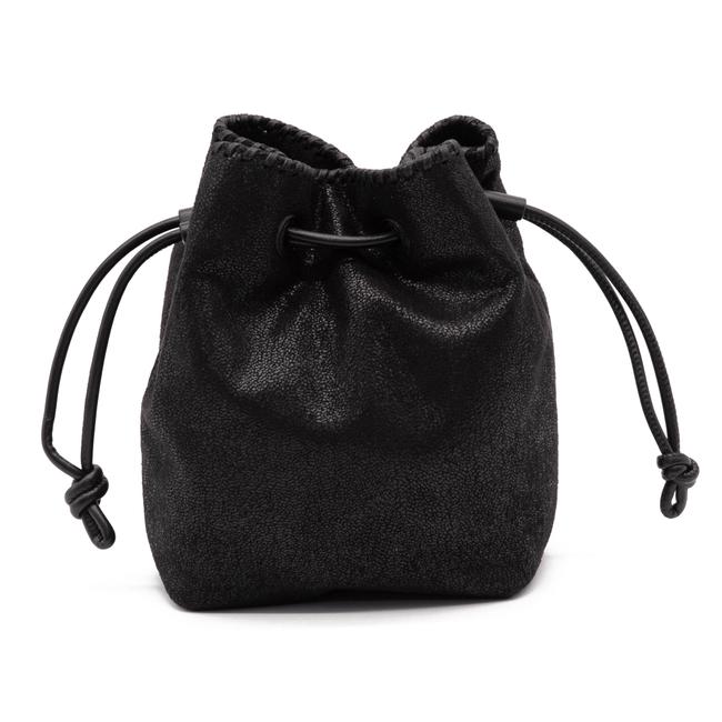 NEW Stella McCartney Bucket Falabella Micro Black Faux Leather Shoulder Bag