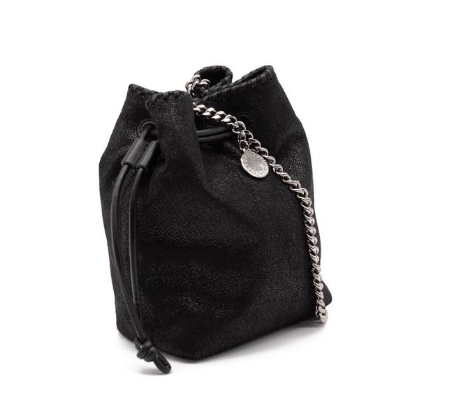 NEW Stella McCartney Bucket Falabella Micro Black Faux Leather Shoulder Bag