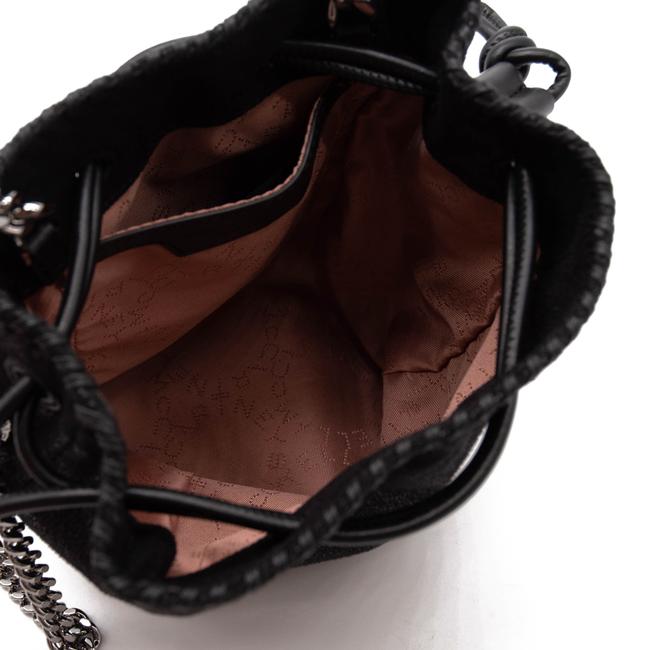 NEW Stella McCartney Bucket Falabella Micro Black Faux Leather Shoulder Bag